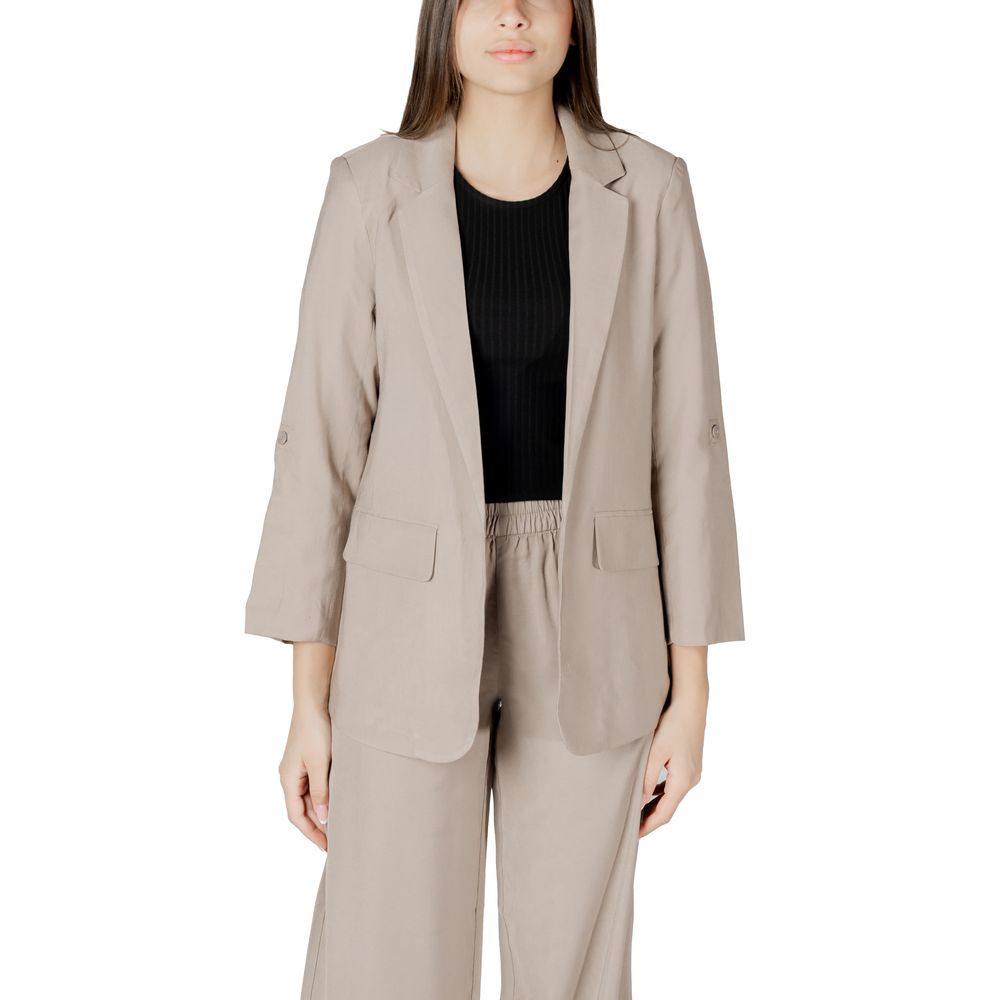 Beige Viscose Blazer