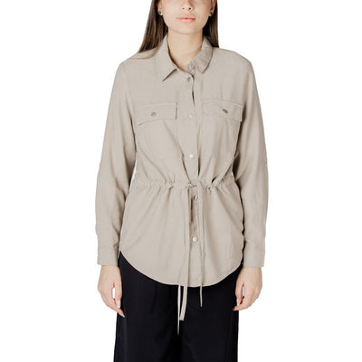 Beige Viscose Shirt