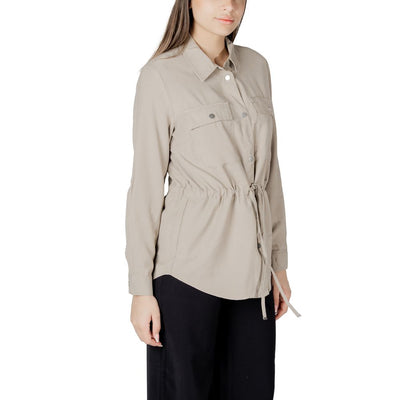 Beige Viscose Shirt