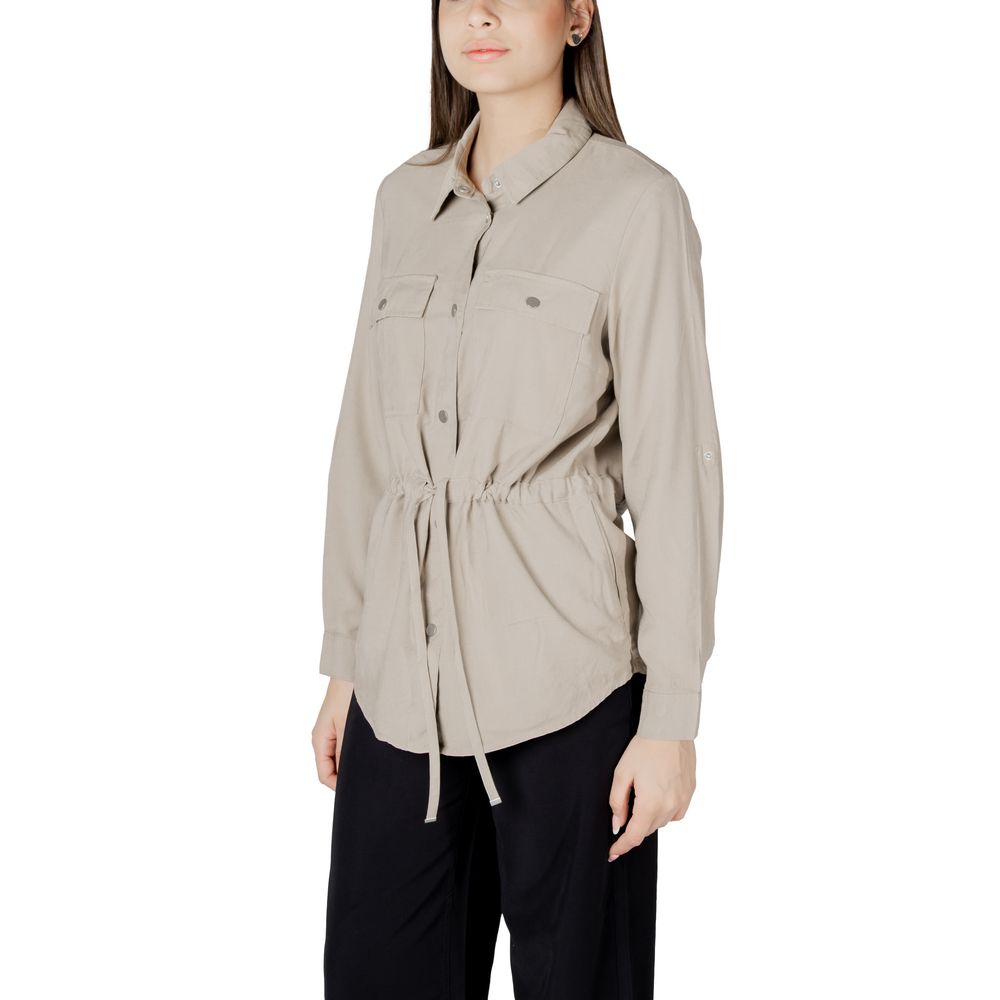 Beige Viscose Shirt