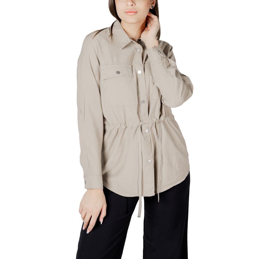 Beige Viscose Shirt