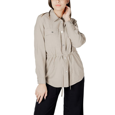 Beige Viscose Shirt