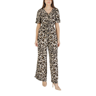 Beige Viscose Jumpsuit