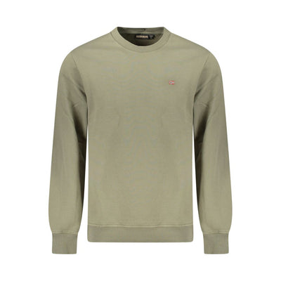 Green Cotton Men Sweater
