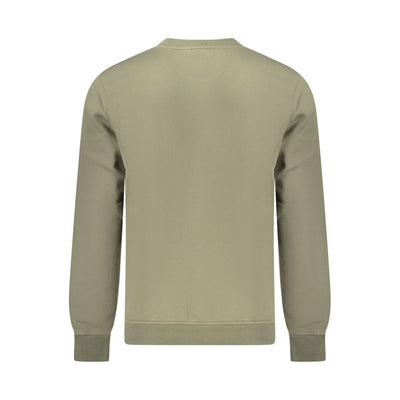 Green Cotton Men Sweater