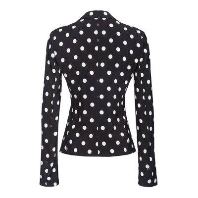 Black Viscose Women Blazer