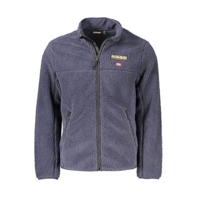 Blue Polyester Men Sweater