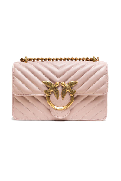 Powder Pink Mini Love Bag One Chevron