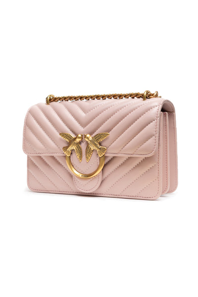 Powder Pink Mini Love Bag One Chevron
