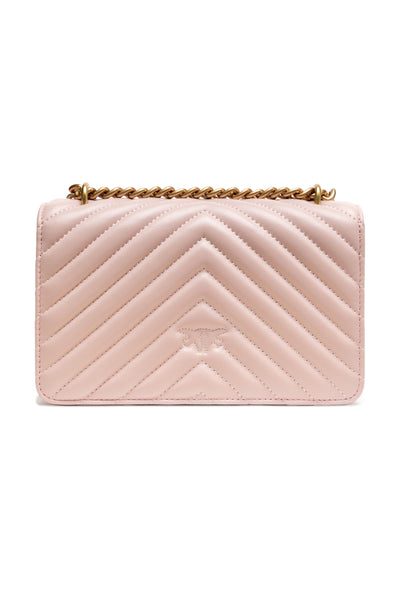 Powder Pink Mini Love Bag One Chevron