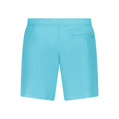 Blue Polyester Swimwear