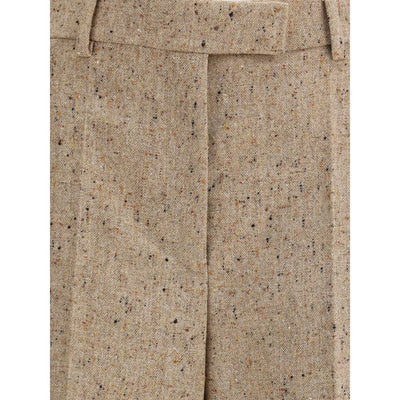 Palazzo Trousers in Bottonato Natté