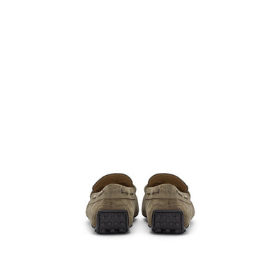Beige Suede Leather Moccassin