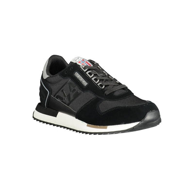 Black Polyester Sneaker
